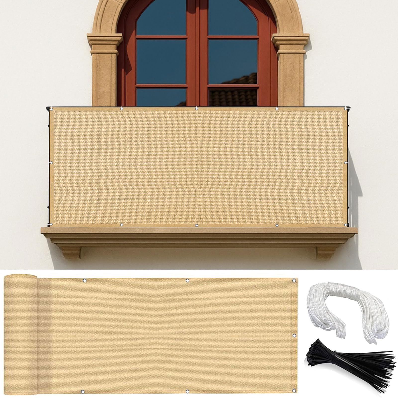 Brise vue balcon occultant pour stopper les regards du voisinage et le vent