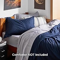 Vista 2 de Bedsure Funda de edredón tamaño Twin/Twin XL - Juego de ropa de cama suave de doble cepillado para niños y adultos, cierre de cremallera, 2 piezas