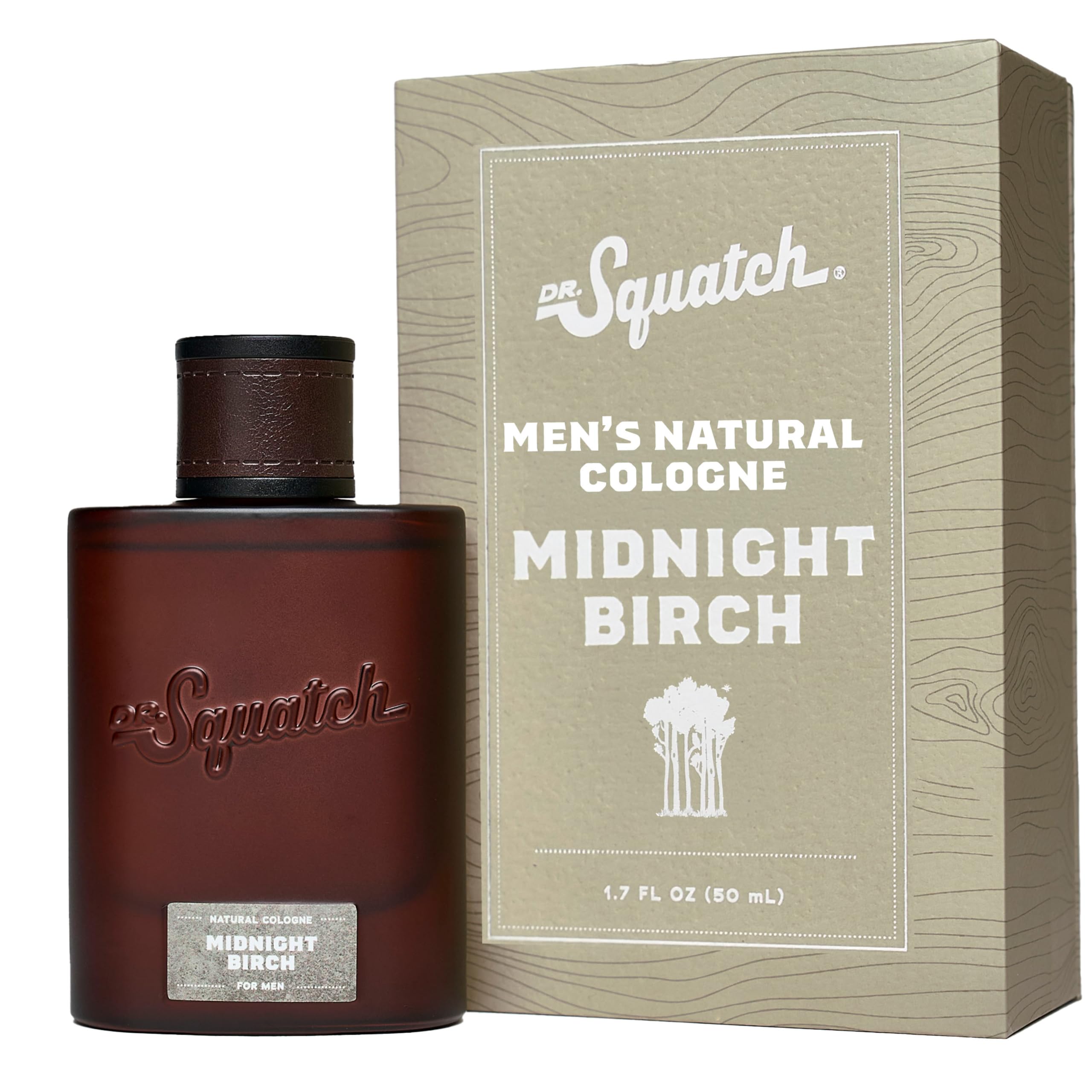 Dr. Squatch Natural Cologne for Men - Scent-Lock Technology and Sustainably-Sourced Ingredients - Midnight Birch Cologne (1.7 fl oz)