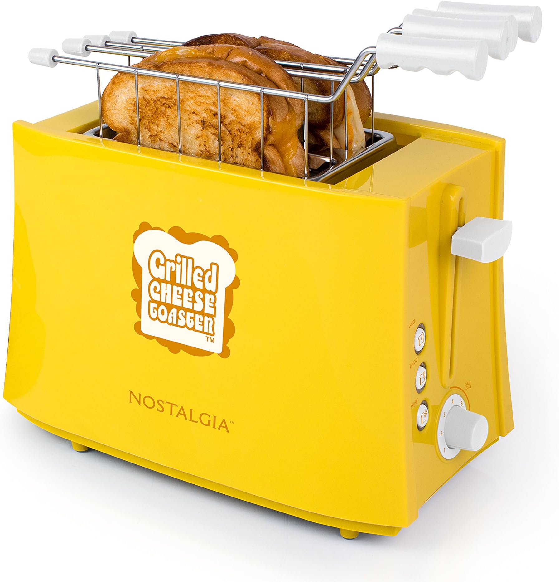 TCS2 Grilled Cheese Toaster with Easy-Clean Toaster Baskets and Adjustable Toasting Dial