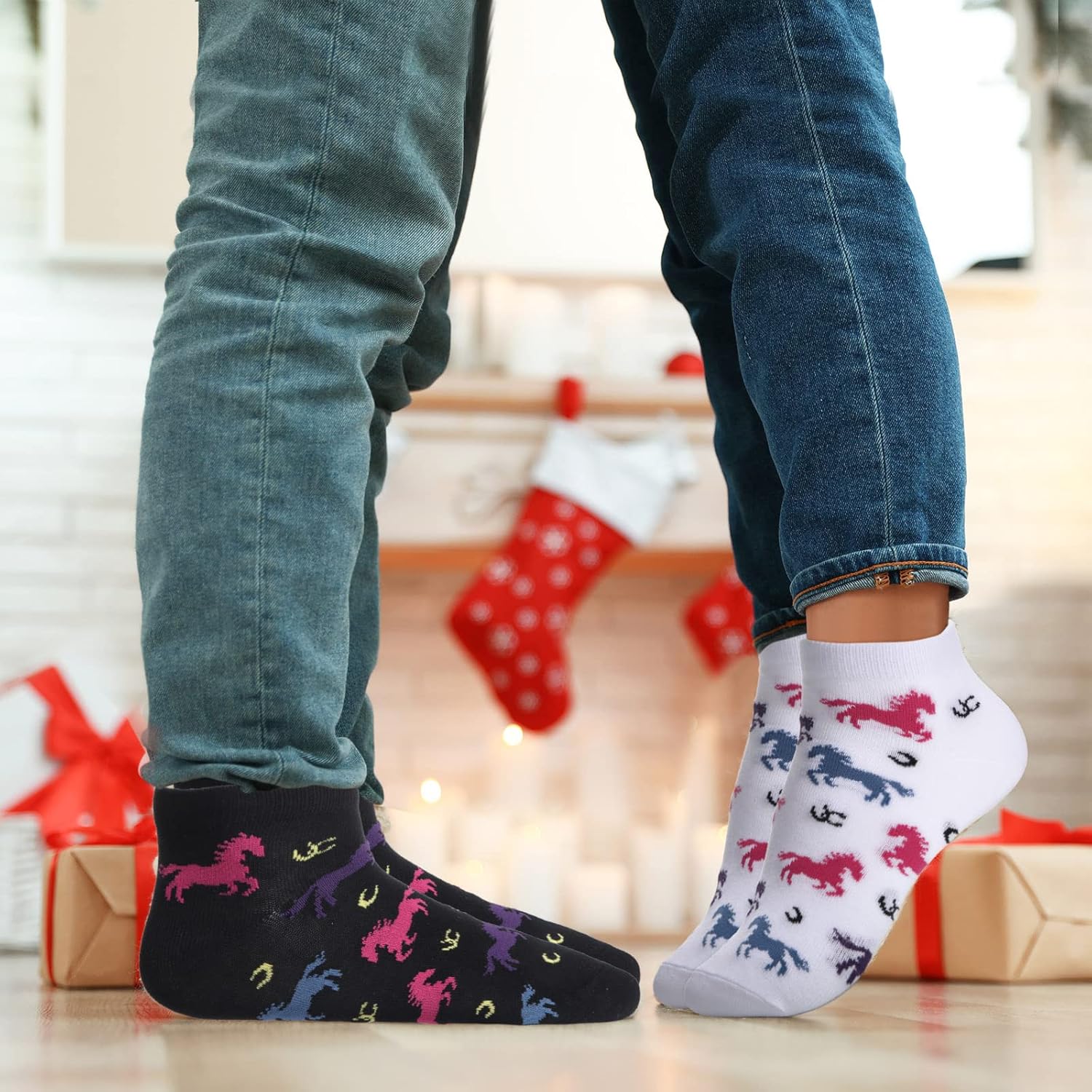 JaGely 5 Pairs Funny Horse Socks for Women Novelty Equestrian Ankle Socks Cute Horse Stuff for Girl Riding Lovers Gifts - Image 7