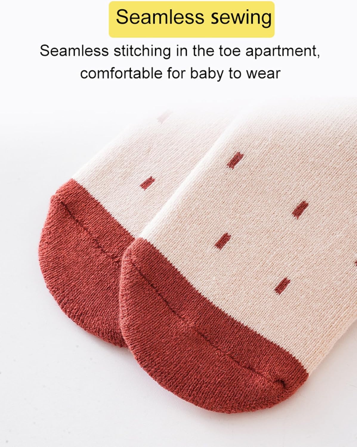 Baby Toddler Non-skid Socks Warm Thick Anti Skid Slipper Crew Socks for Girl Boy Newborn Infant 5 Pairs - Image 5