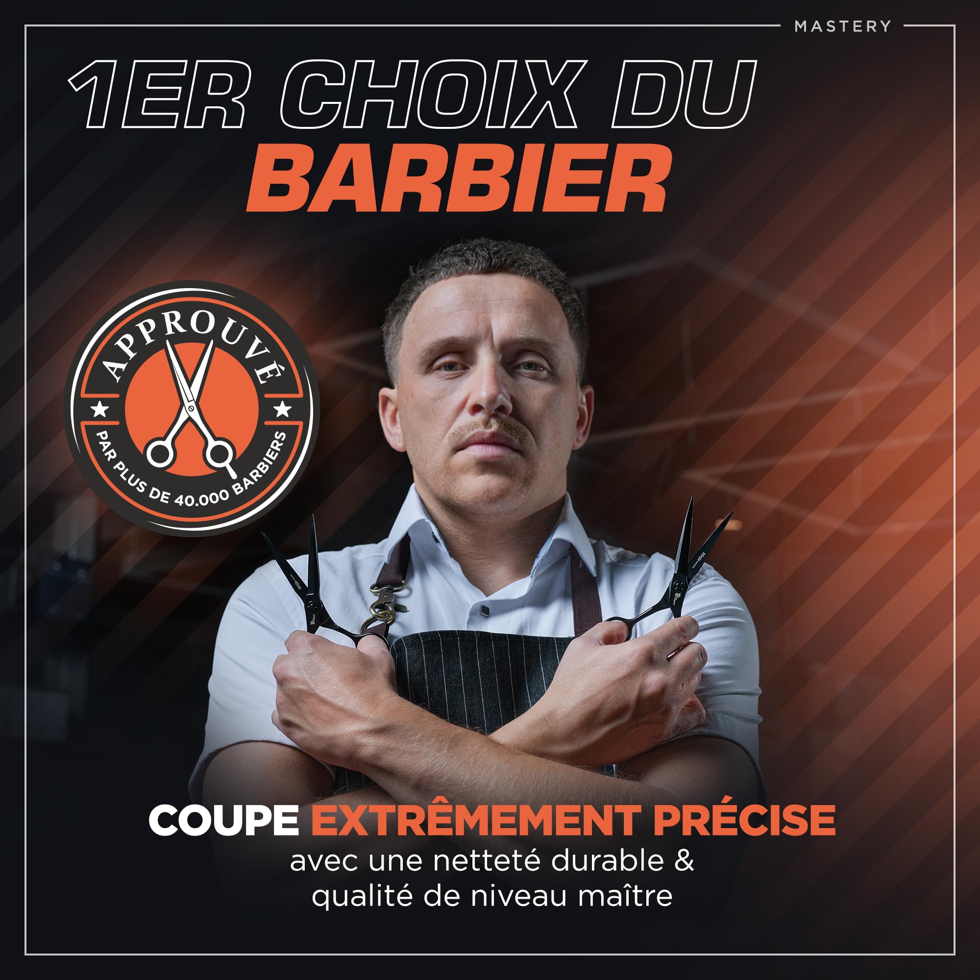 Fagaci Ciseaux Coiffure Professionnel 5.5 Pouces Acier 440C Pour une Précision Supérieure, Ciseaux Cheveux Lames Extrêmement Tranchantes, Netteté Durable