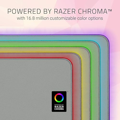 Miniatura 3 de Razer Goliathus - Alfombrilla de mouse extendida para juegos Chroma iluminación RGB Chroma personalizable, material de tela suave, control y