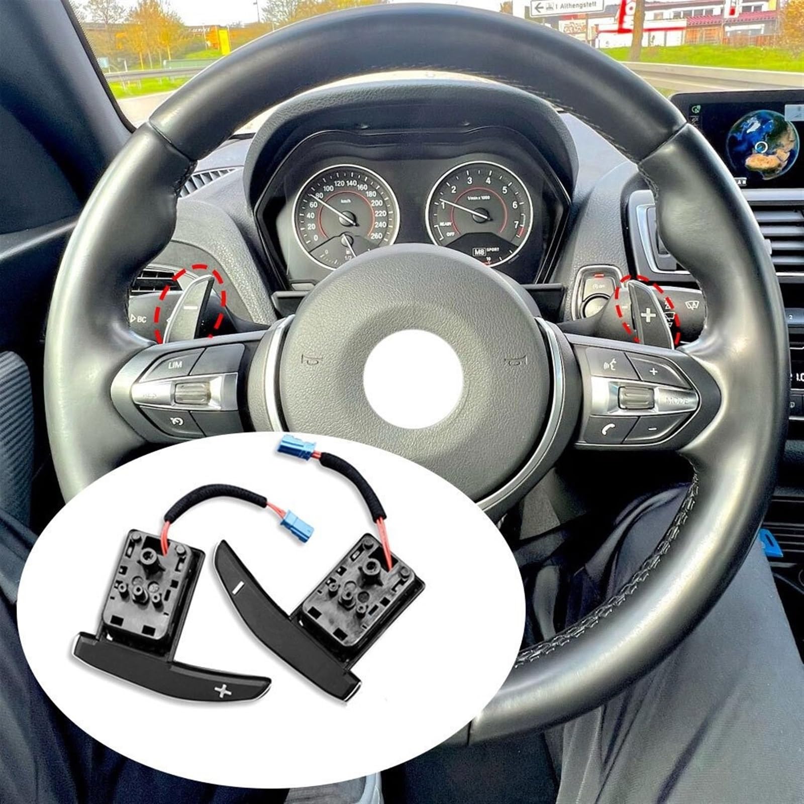 Amazon.co.jp: 車のシフトパドルブレード Compatible With F20 F22 F30 