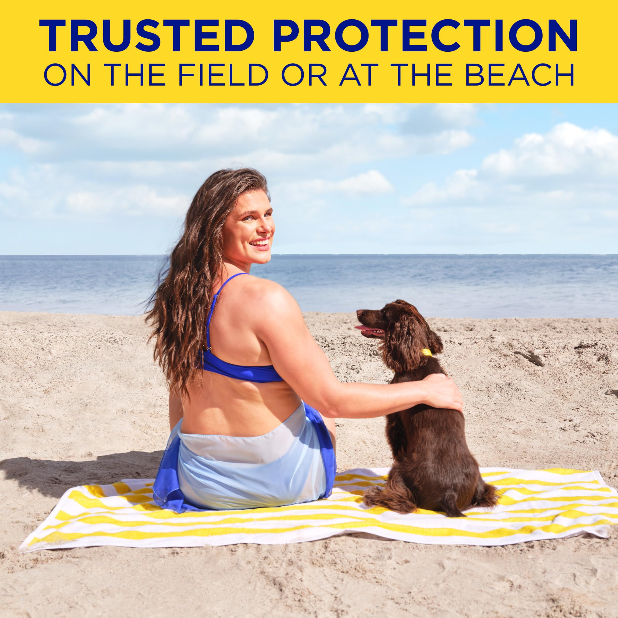 Coppertone Sport Sunscreen Lotion LSF 50, Zinkoxid, Mineral-Sonnenschutz, wasserabweisend, LSF 50, 150 ml Tube