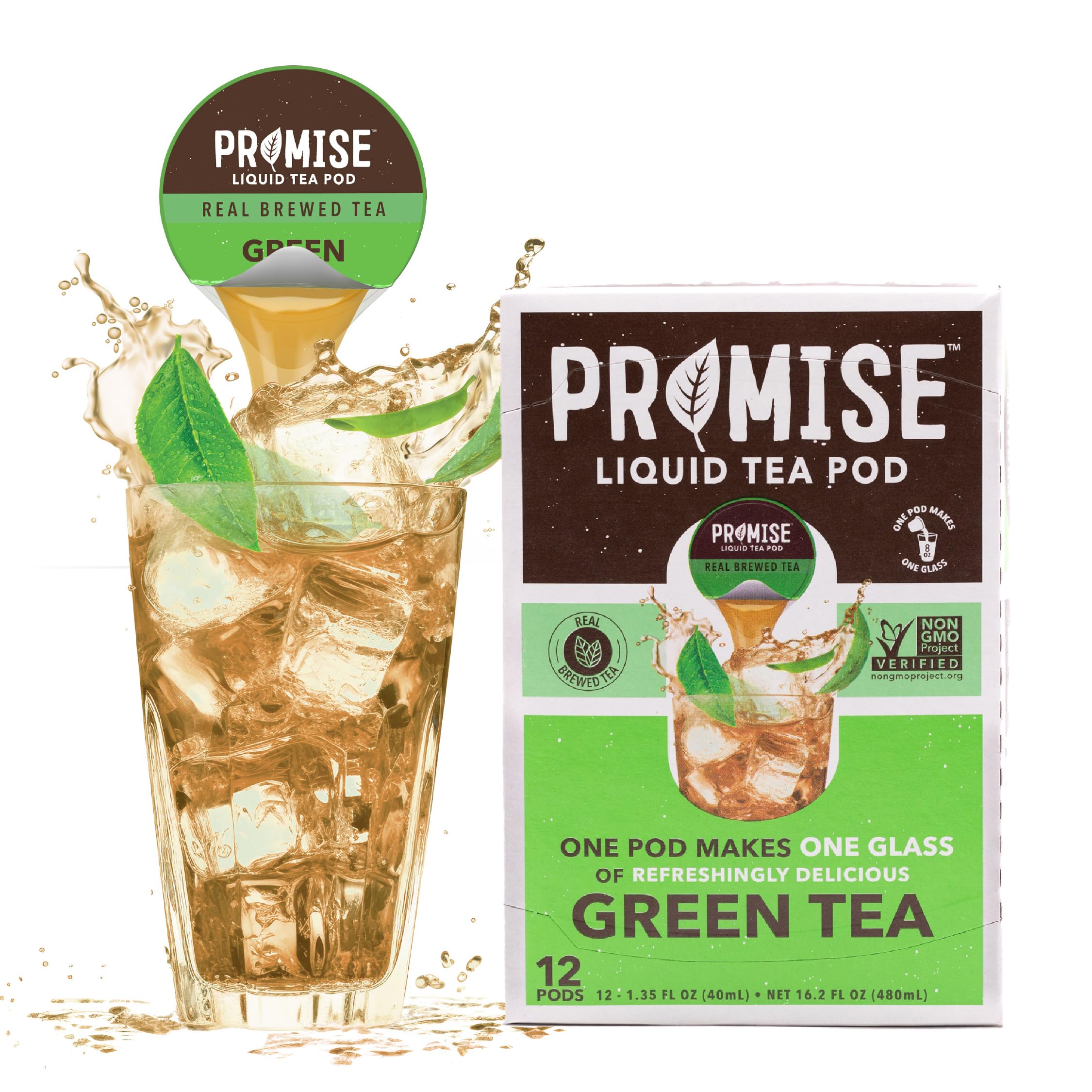 Promise Tea by Java House - Cold-Brewed Tea Concentrate Pods - Ethically Sourced - Green Tea - Pack of 12