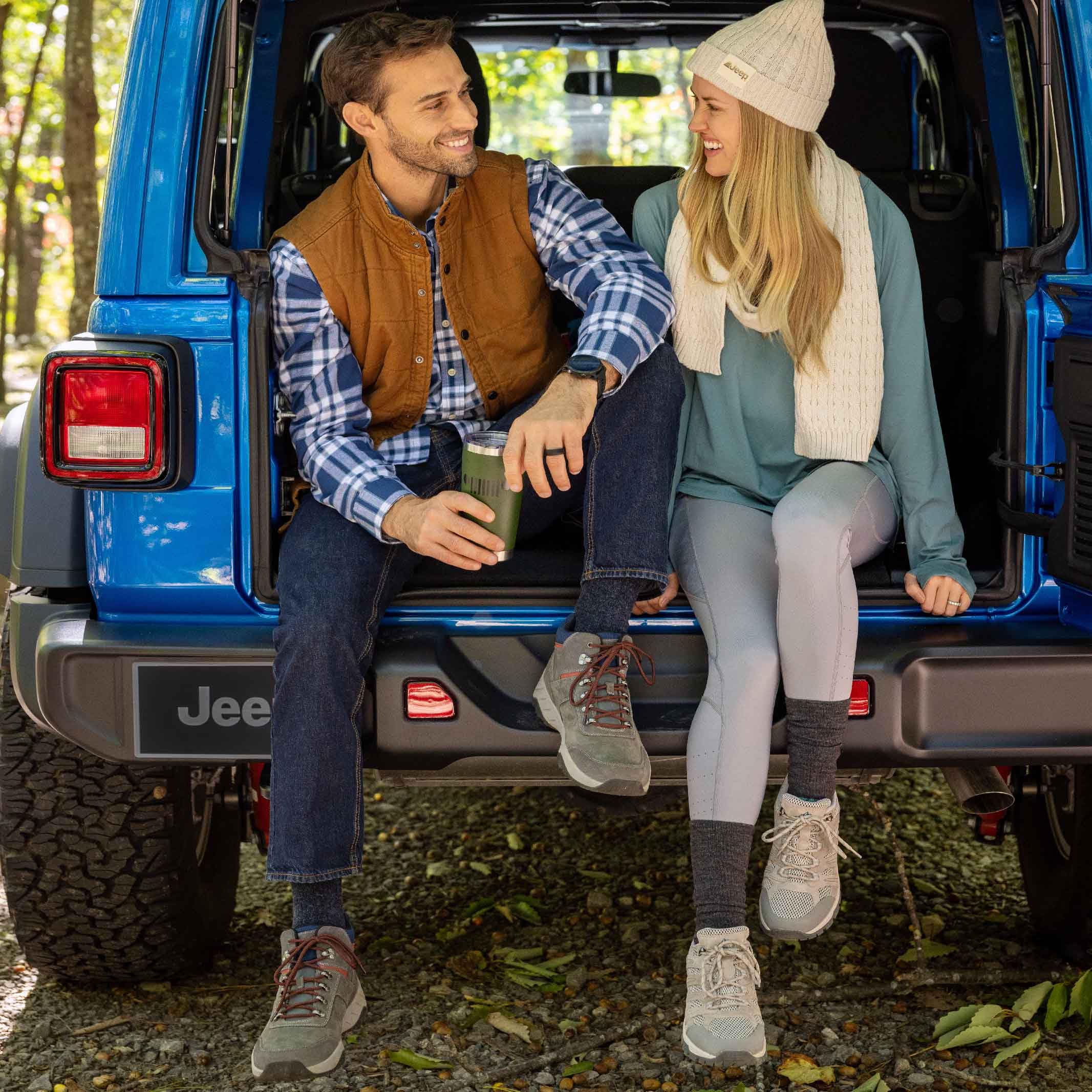 Jeep Damen Wool Blend Logo Crew Socks - 1 Pair Pack - Moisture Wicking And Breathable Mesh Zones Crew aus Wollmischgewebe