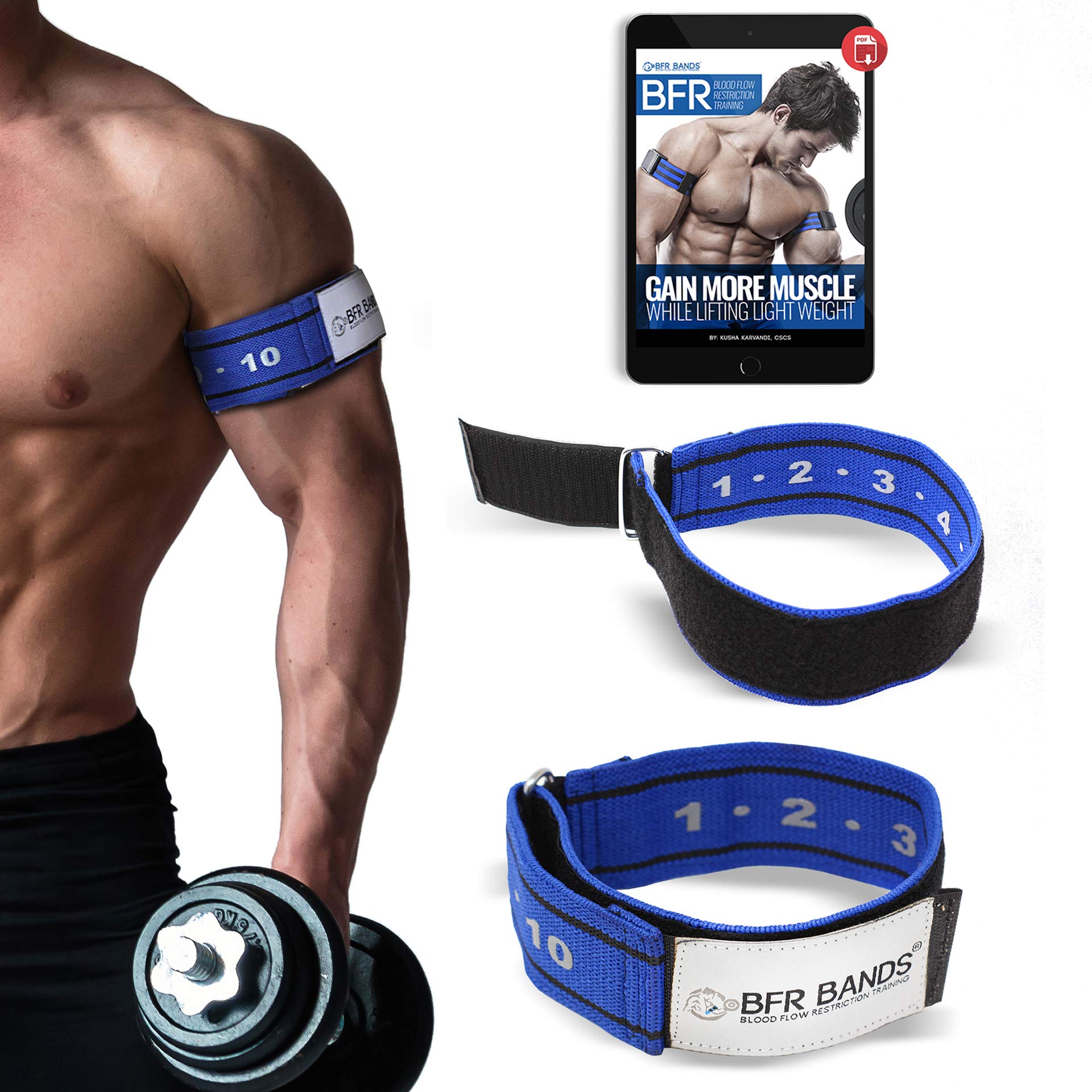 BFR BANDS Occlusion Training Bands, 2 in Rigid Edition, Blood Flow