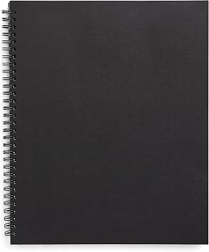 TRU RED Large Soft Cover Ruled Notebook, Black