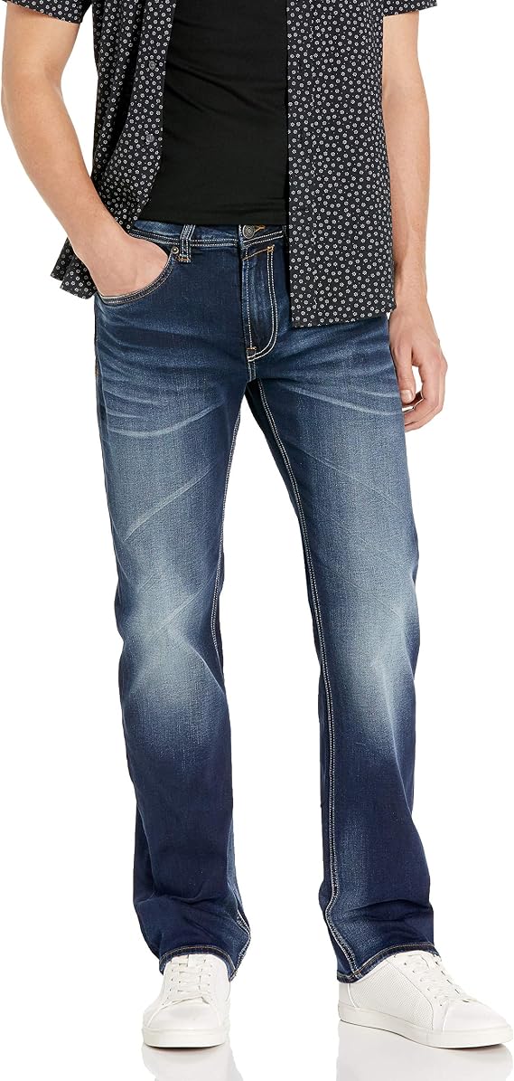 Buffalo David Bitton Driven - X pantalones de pierna recta para hombre :  Ropa, Zapatos y Joyería - Amazon.com