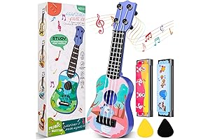Blippi's Musical Adventure: Mini Guitar, Harmonica, and Guitar Pick Set