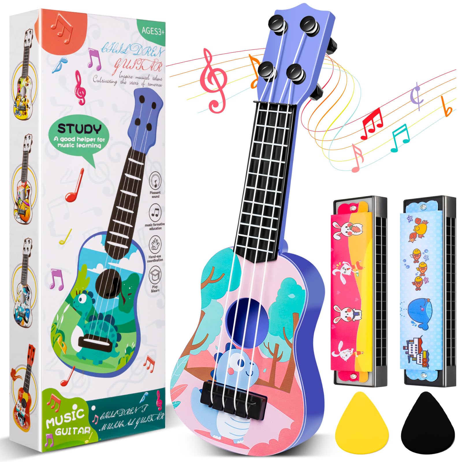 Amazon.com: Mini Guitar for Kids 10 Inch Toddler Guitar Ukulele