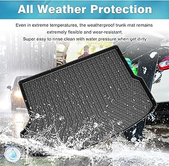 Mixsuper Custom Fit Cargo Liner for 2021-2025 2026 Kia Seltos, Fit Seltos SX/SX Turbo, Only Fits Models with Subwoofer in Cargo Area, All Weather Rear Trunk Liner Mat Black