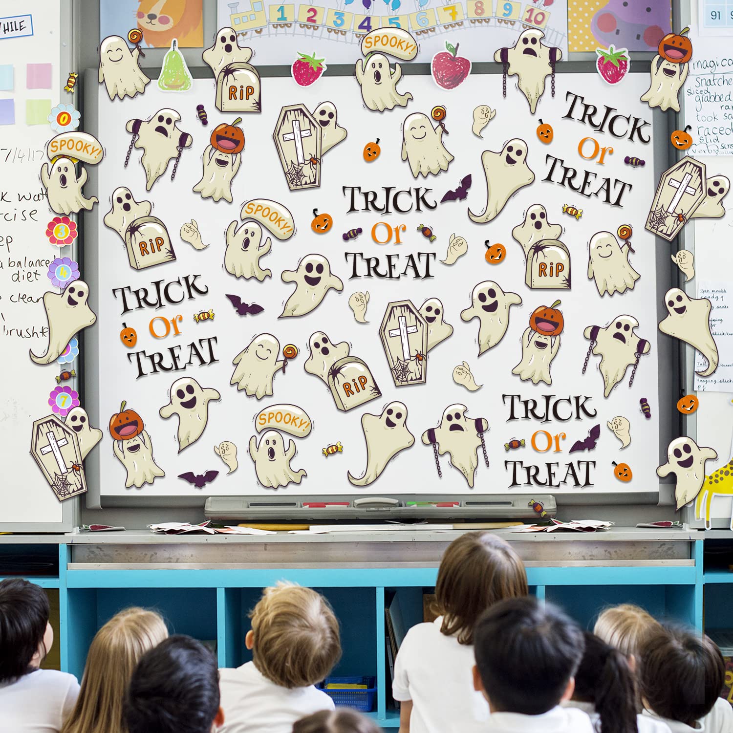 Spooky Halloween Bulletin Board Ideas Free Halloween One Spooky Night