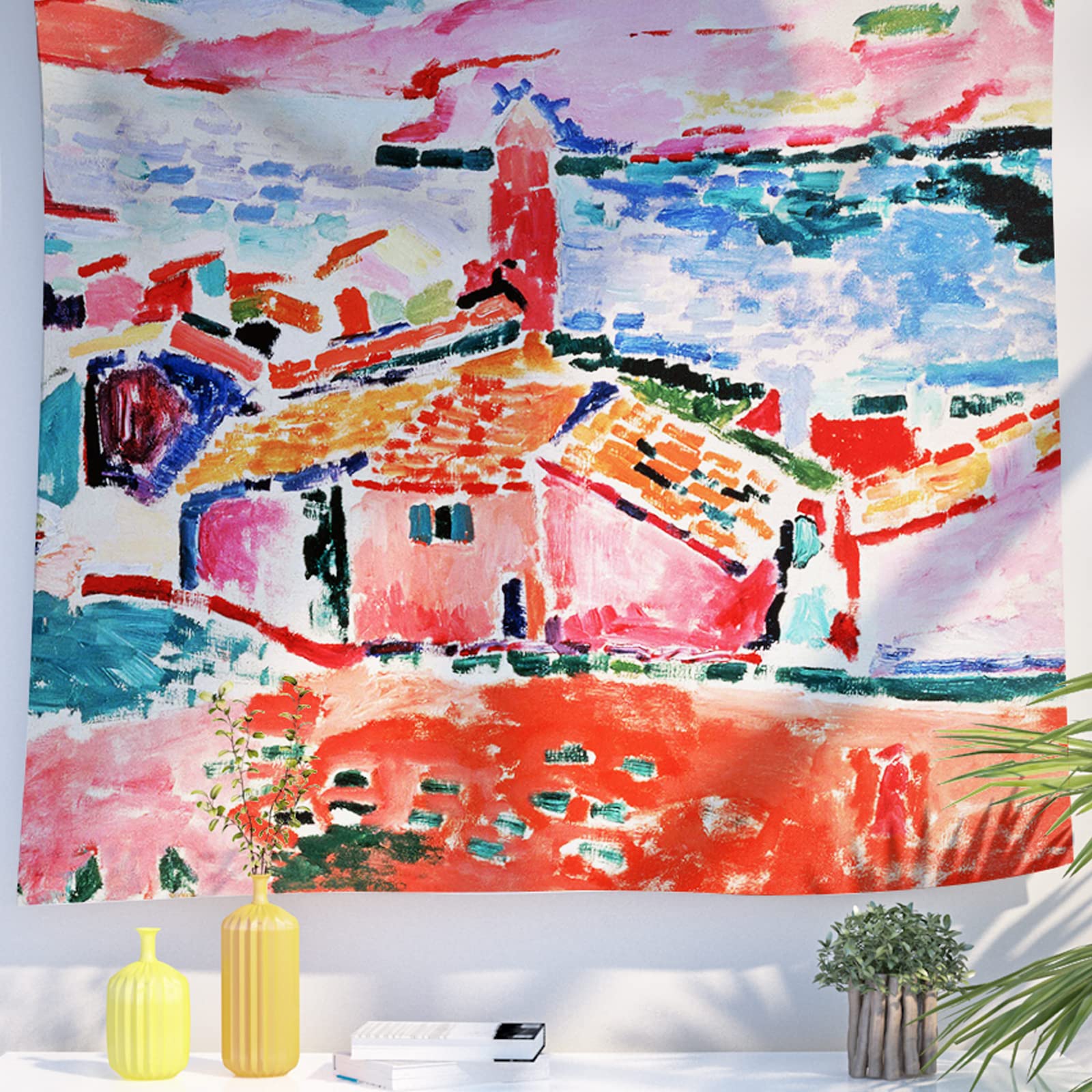 Tapisserie Murale Déco Spatiale 150x200 Cm - Tissu Polyester, Motif Nébuleuse Dorée, Lavable - 9