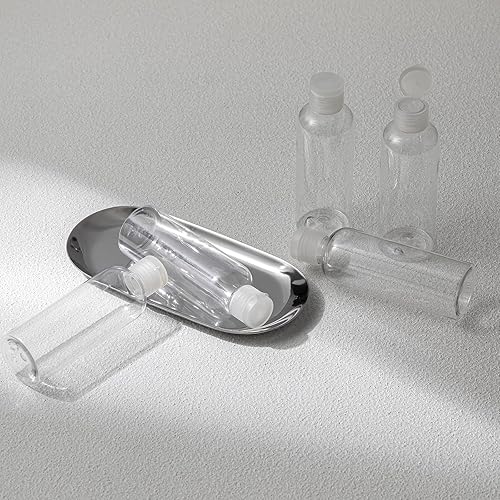 Miniatura 2 de Lusiyi Botellas de viaje de plástico de 3.4 onzas para artículos de tocador, recipientes de viaje vacíos para champú, botellas líquidas de tamaño de