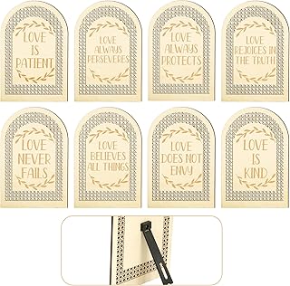 Wedding Aisle Signs - Set of 8 Rustic Wooden Wedding Decor, 1 Corinthian...