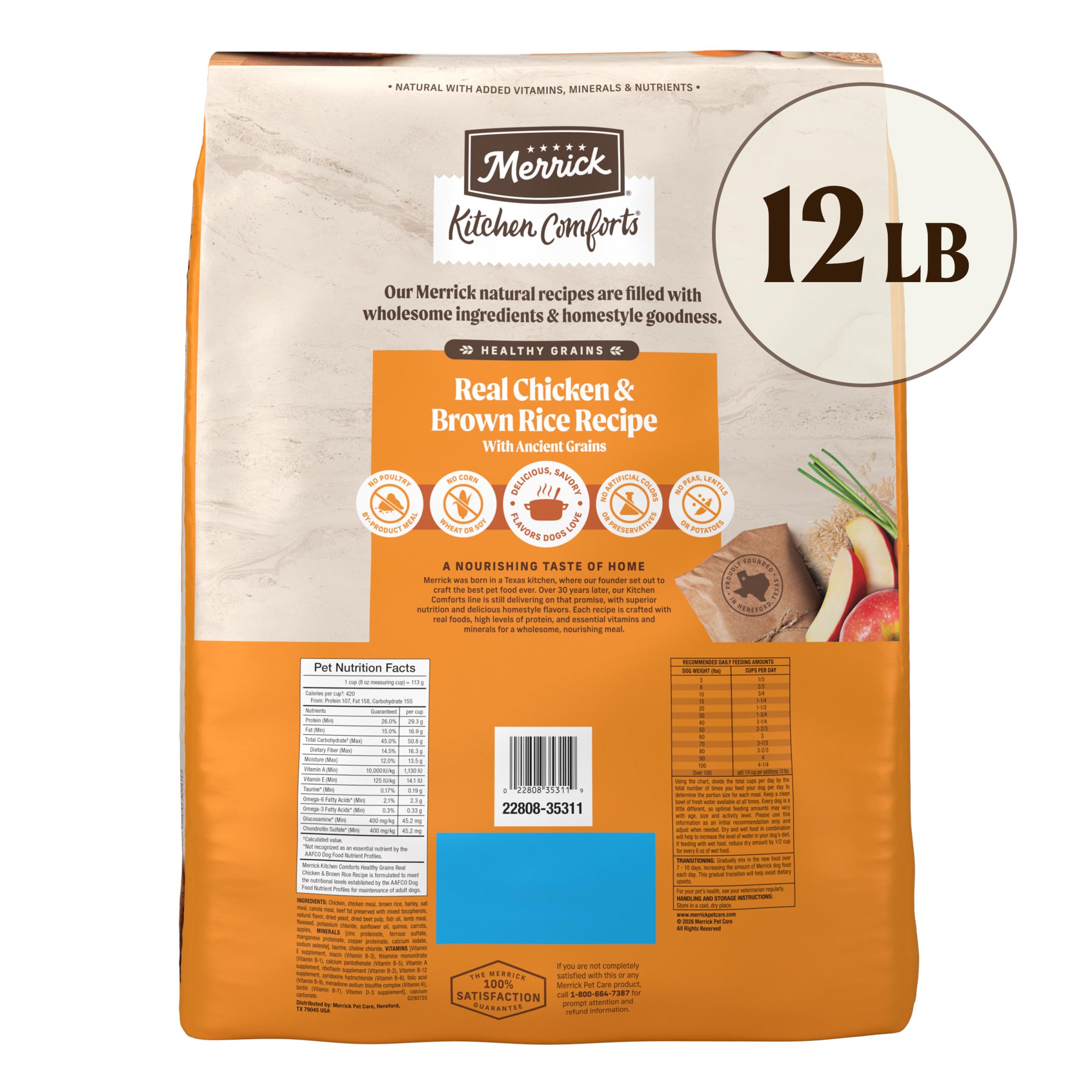 Merrick Classico Vera Carne + Piselli ricetta con Antica grani, 1,8 Kilogram