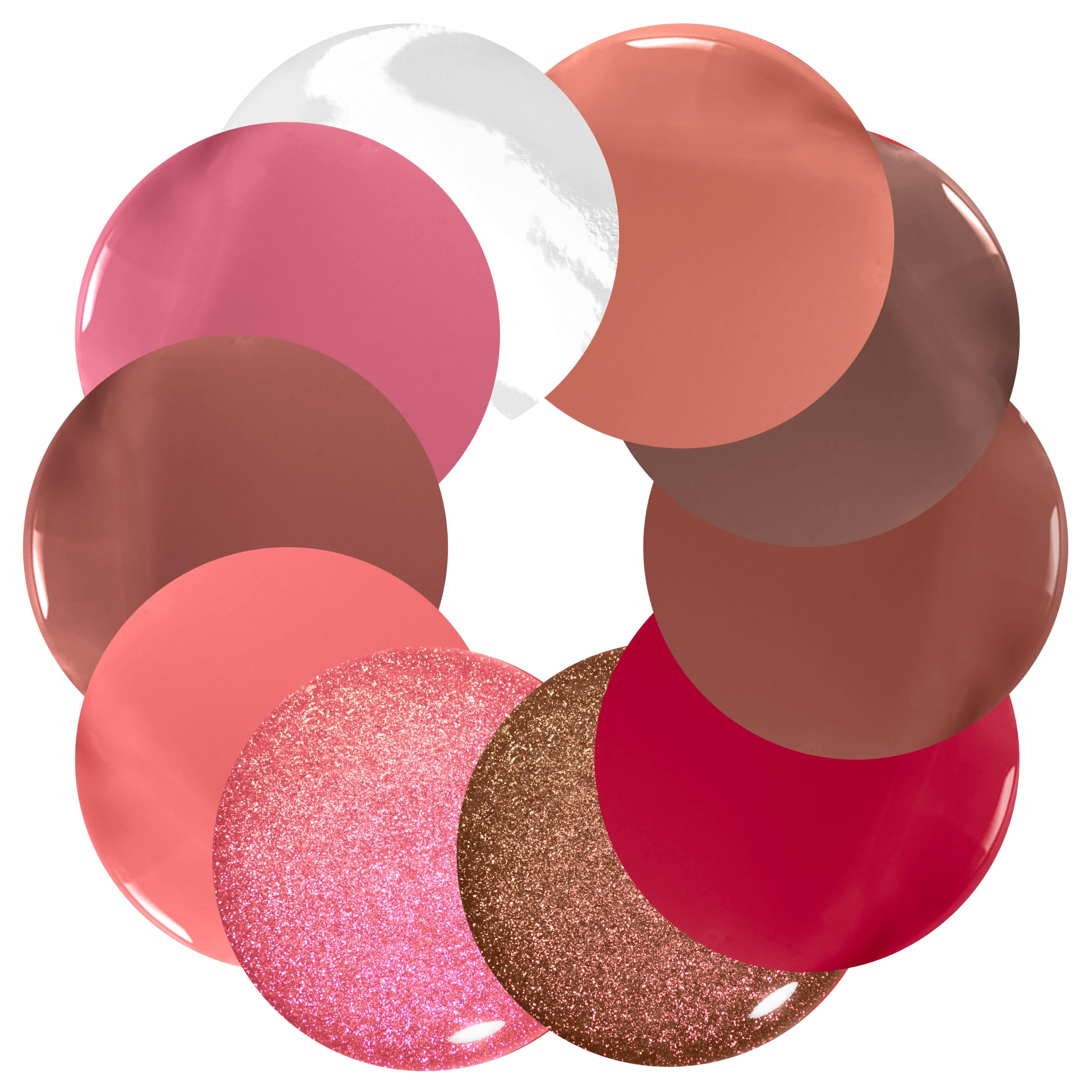 NYX Professional Makeup Butter Gloss Vault Lipglosse in Schneeflocken-Optik, Mit glänzendem Finish und nicht klebriger Formel, Butter Gloss Vault, 10 Stück