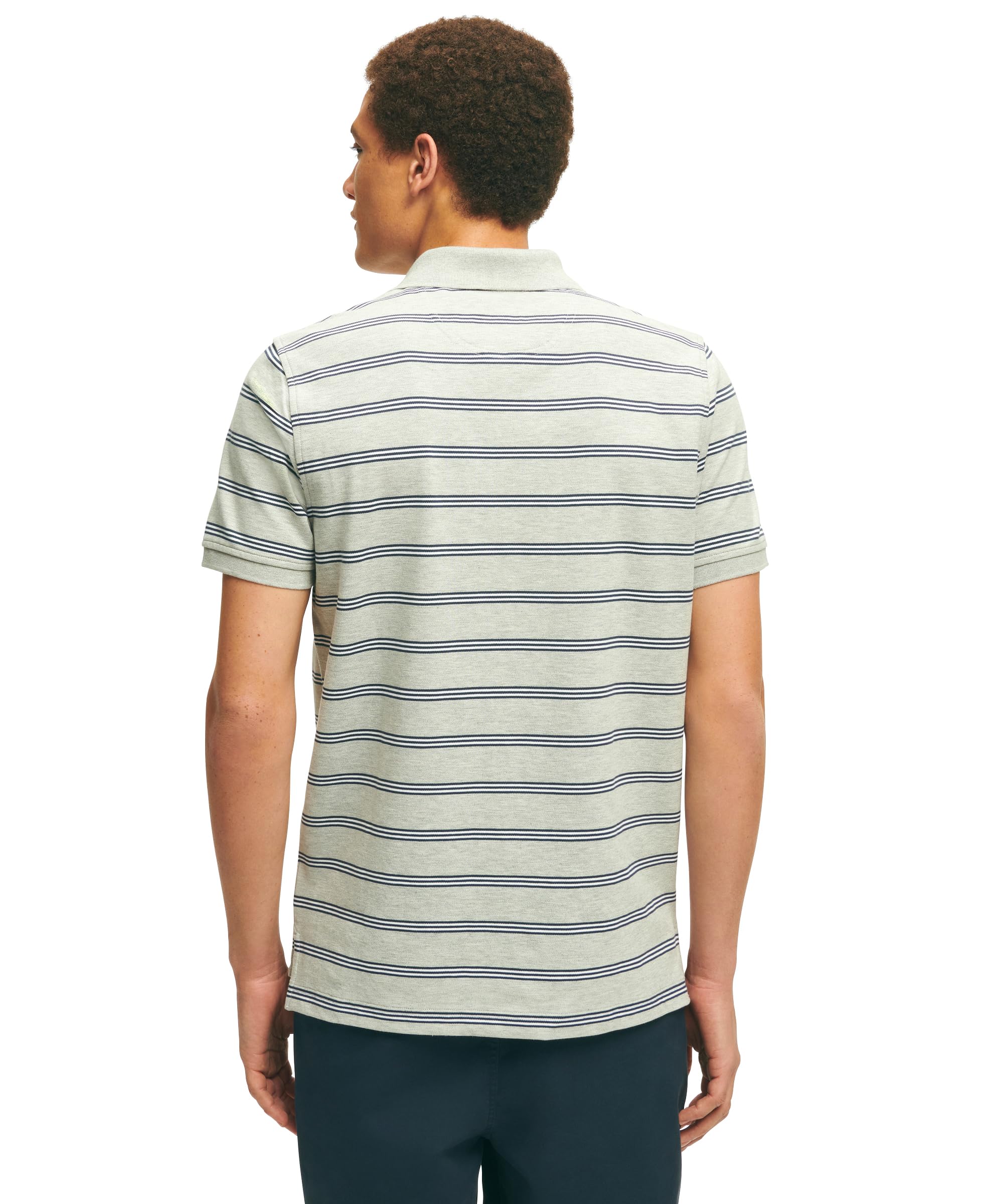 Brooks Brothers Short Sleeve Cotton Pique Stretch Logo Polo Shirt Polo a Maniche Corte con Logo Elasticizzato in Piquet di Cotone Uomo