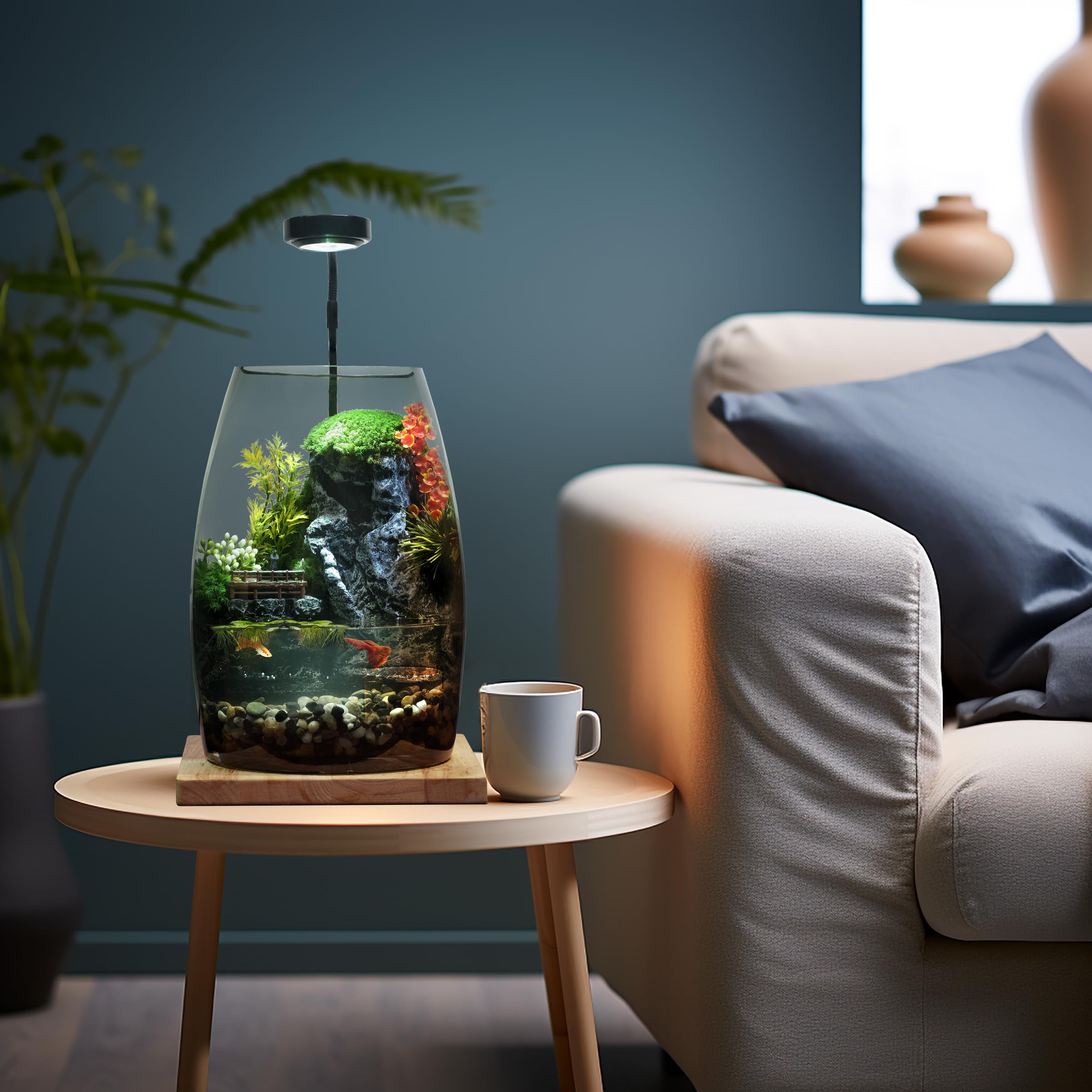 水を入れるだけですぐに始められる ミニチュアランドスケープアクアリウムBセット 水を入れるだけですぐに始められる ミニチュアランドスケープ