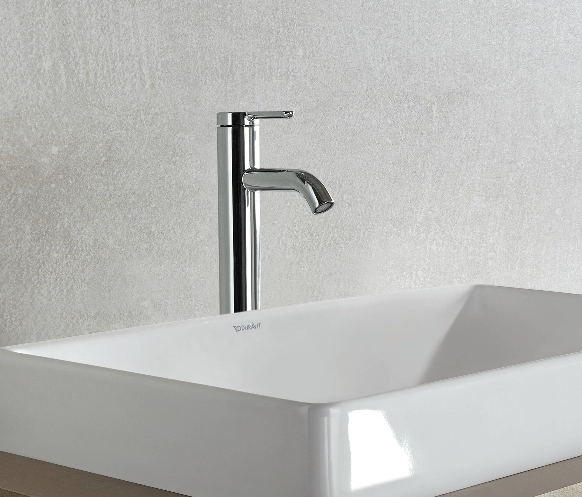 Duravit DuraSquare vasque à poser, 60x34,5cm, sans trou pour robinet, sans trop-plein, paroi arrière vitrifiée, polie, 2355600000, Couleur: blanc