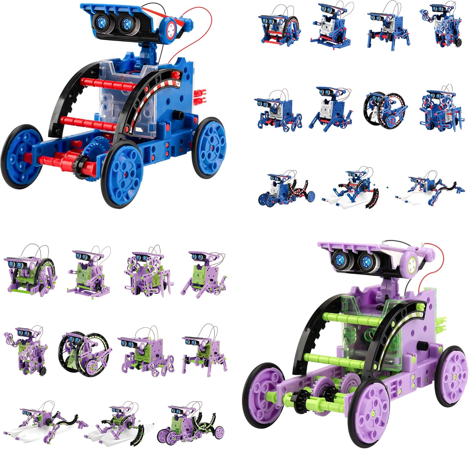 Bundle - 2 Items: Sillbird Solar Building Robot Kit Christmas STEM Gift for Boys Aged 8-14, 12-in-1 DIY Science Educational Toys for Kids Birthday