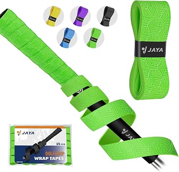 JAYA Golf Grip Wrapping Tape Regrip Your Clubs in 1 Minute, PU Overgrip, No Solvent Needed, 3 or 15 Pack