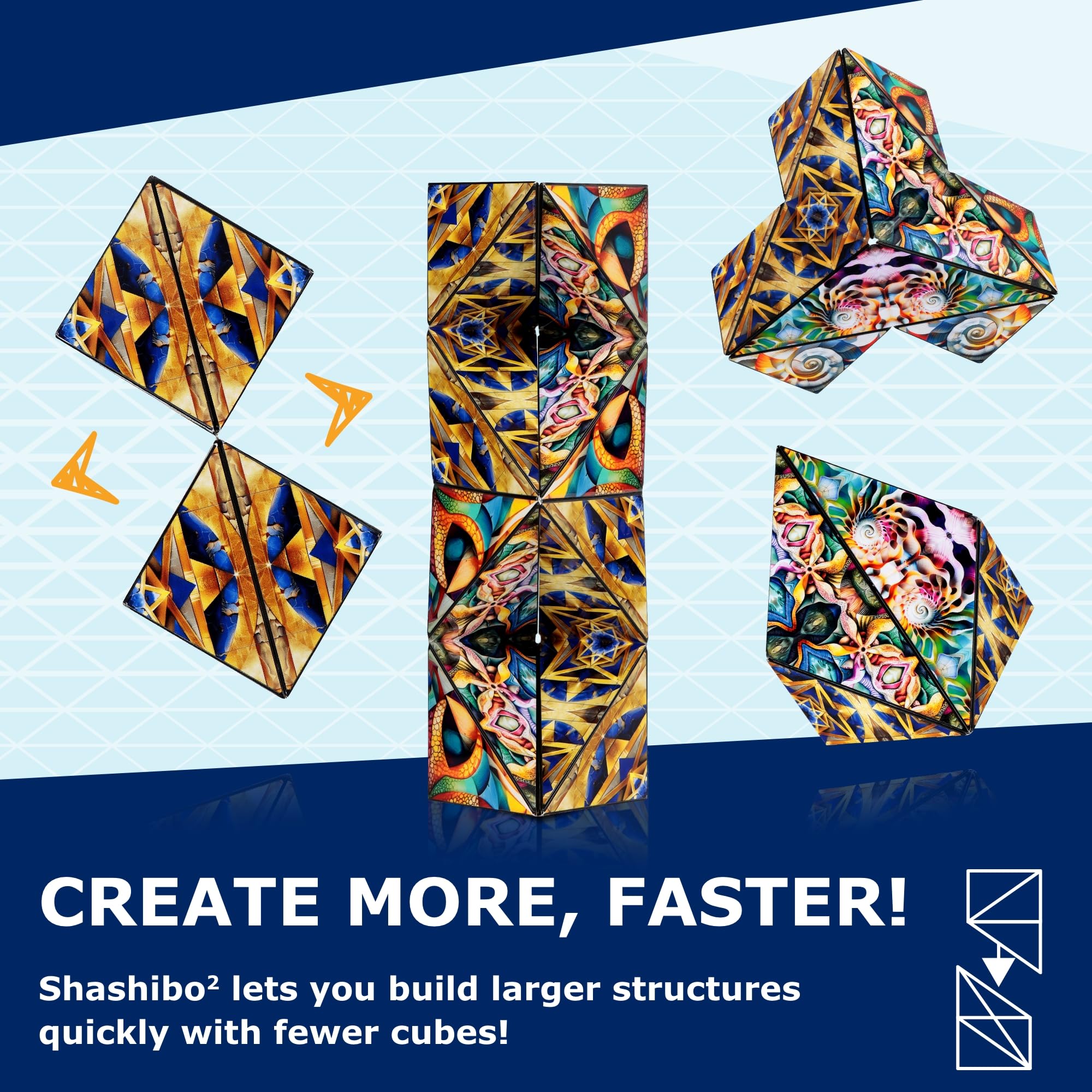 Amazon | Shashibo(シャシボウ) ICOSA XL 磁気パズルおもちゃ ストレス