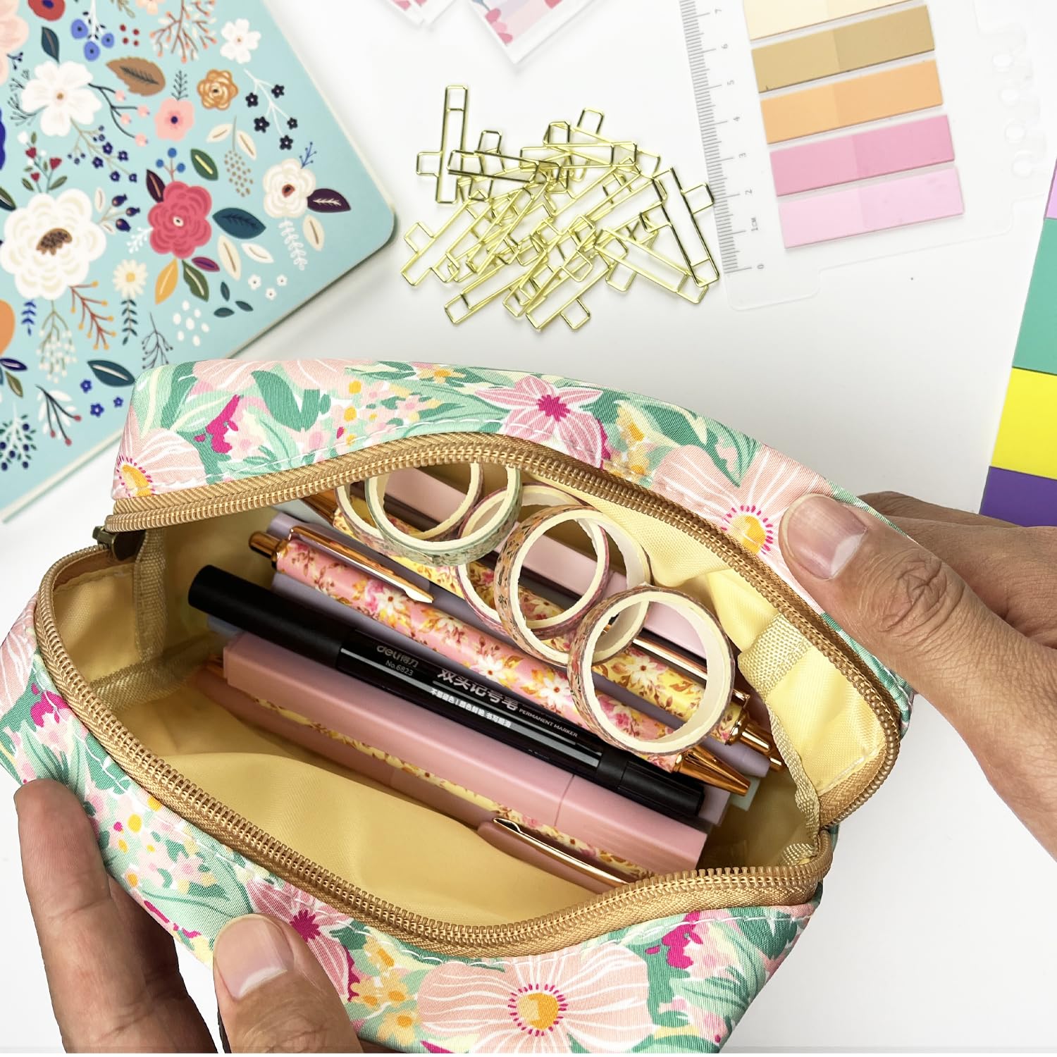 Kit Studio Bibbia Con Borsa - 12 Evidenziatori, Penne, 275 Etichette Indice, Separatori, Regalo Per Donne, Ideale Per Annotazioni