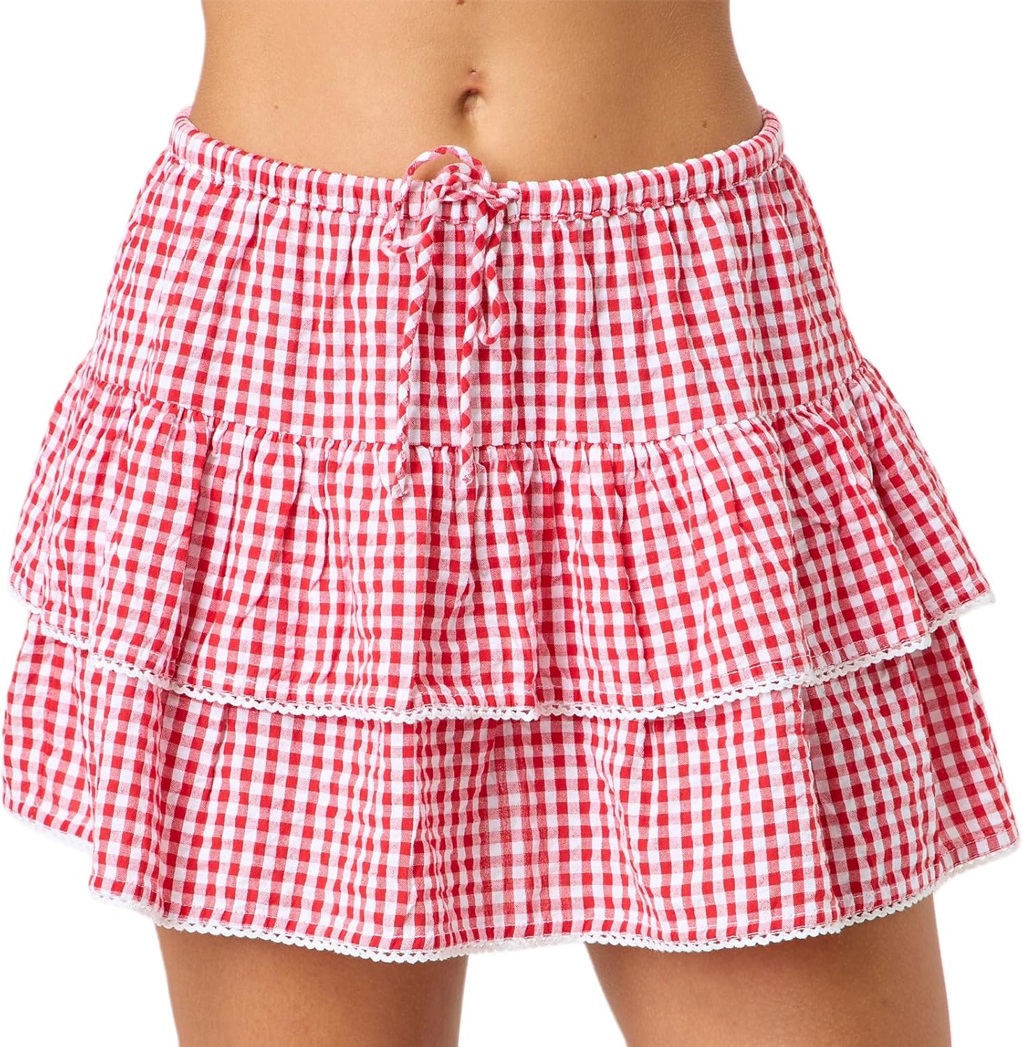 スカート VOLUME MINI SKIRT MICADO GINGHAM PLAID VOLUME MINI SKIRT MICADO GINGHAM PLAID（スカート）｜Mardi