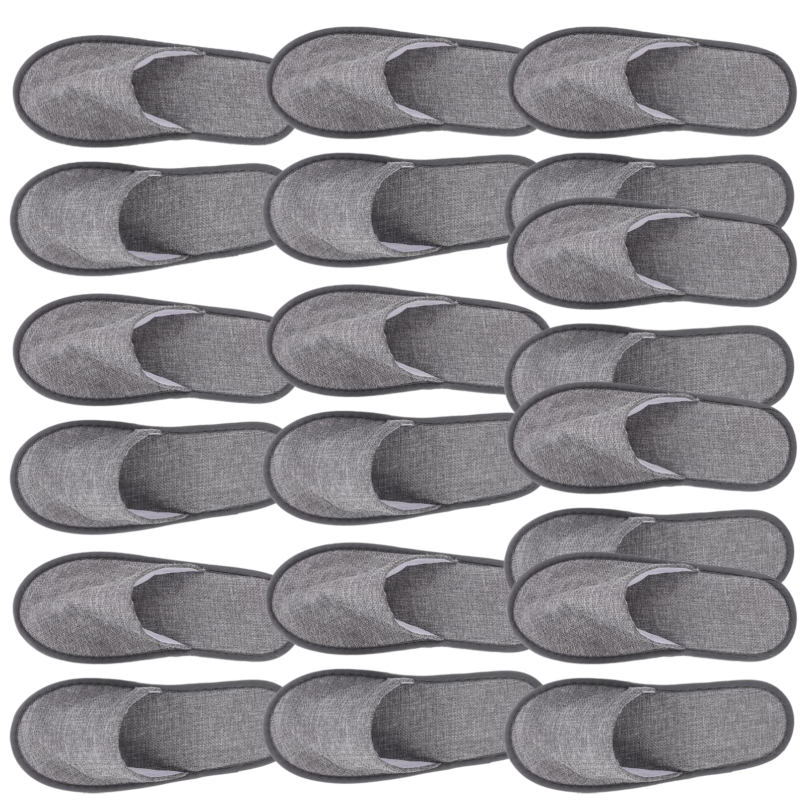Healifty Portable Folding Slippers Non-Slip Disposable Hotel Slippers Lightweight Foldable Footwear for Travel Home Spa Comfort