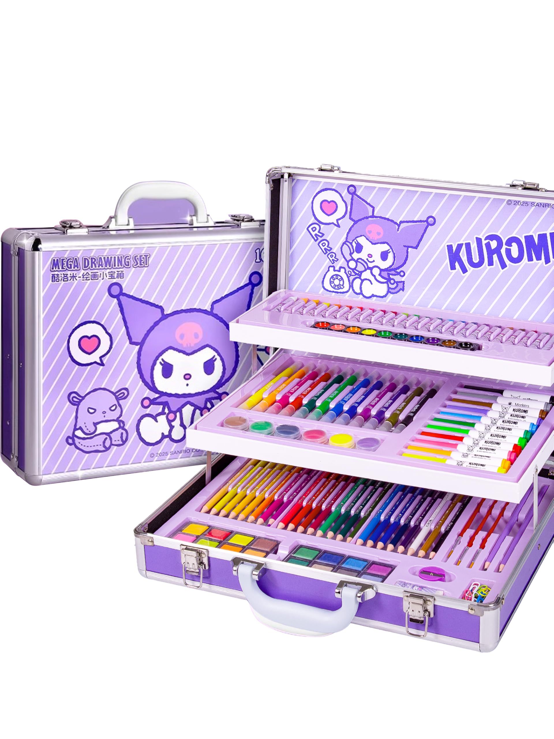 Amazon.co.jp: KRGNPLE 文房具 アートクレヨン お絵描きセット 三層型