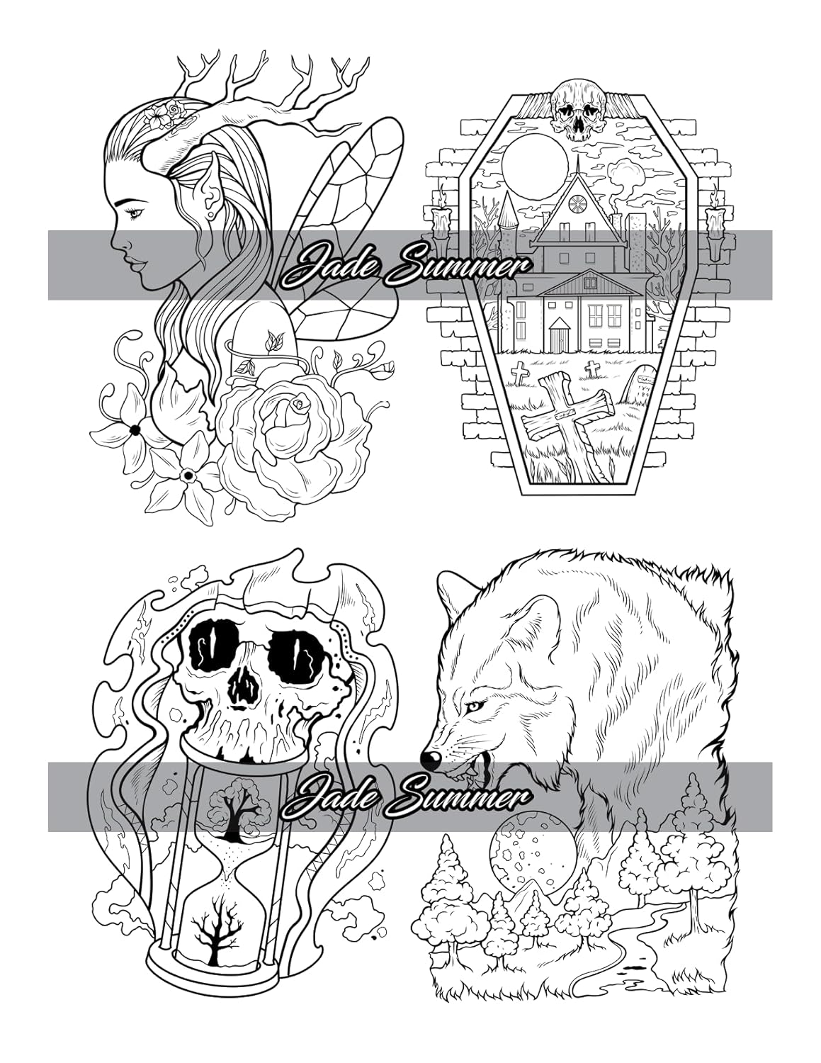 100 Tattoos: Tattoo Coloring Book for Adults with Incredible Designs of Animals, Flowers, Fantasy, Skulls, and More! - Image 85