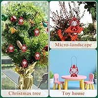 Vista 4 de Mini linterna de casa de muñecas, 6 unidades, escala 1:12, mini lámpara de queroseno, linterna en miniatura, micro adorno de paisaje para bricolaje