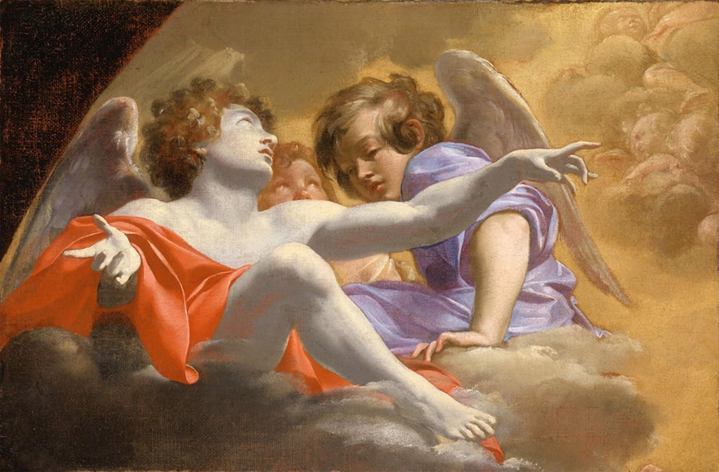 Impression d'art Simon Vouet Toile Antireflet pour Grand Mur Vide Salon