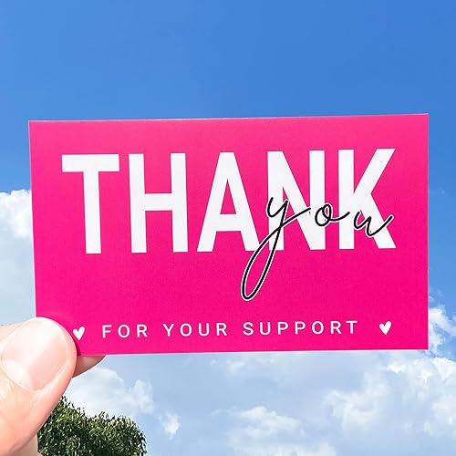 Miniatura 6 de RXBC2011 Gracias por su tarjeta de apoyo Tarjetas de agradecimiento al cliente Paquete de felicitación Inserto para negocios en línea paquete de 100