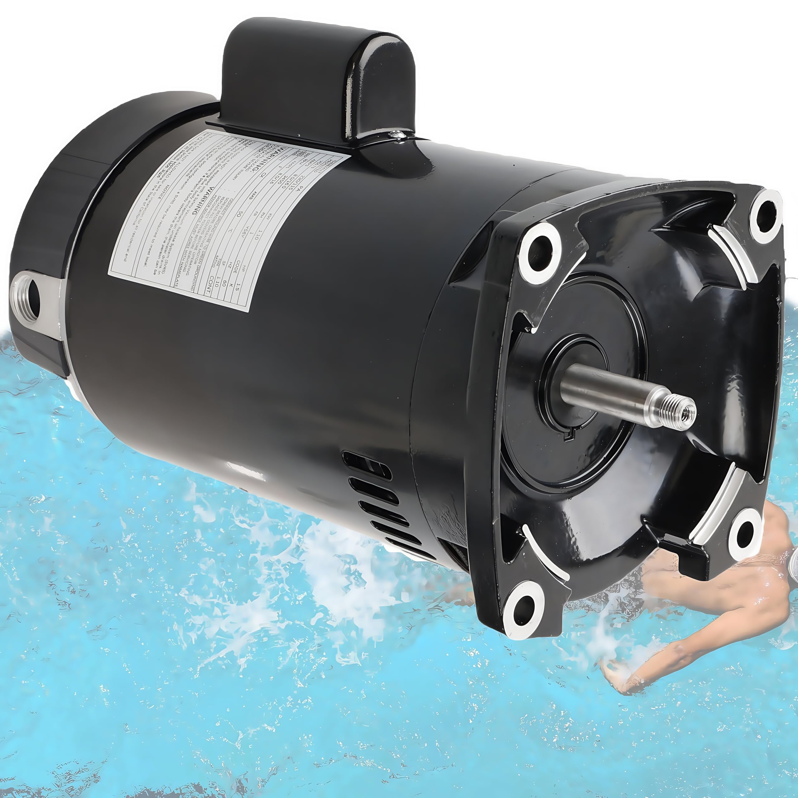 B2854 B854 Pool Pump Motor,1-1/2 HP,56Y Frame,230/115 Volts
