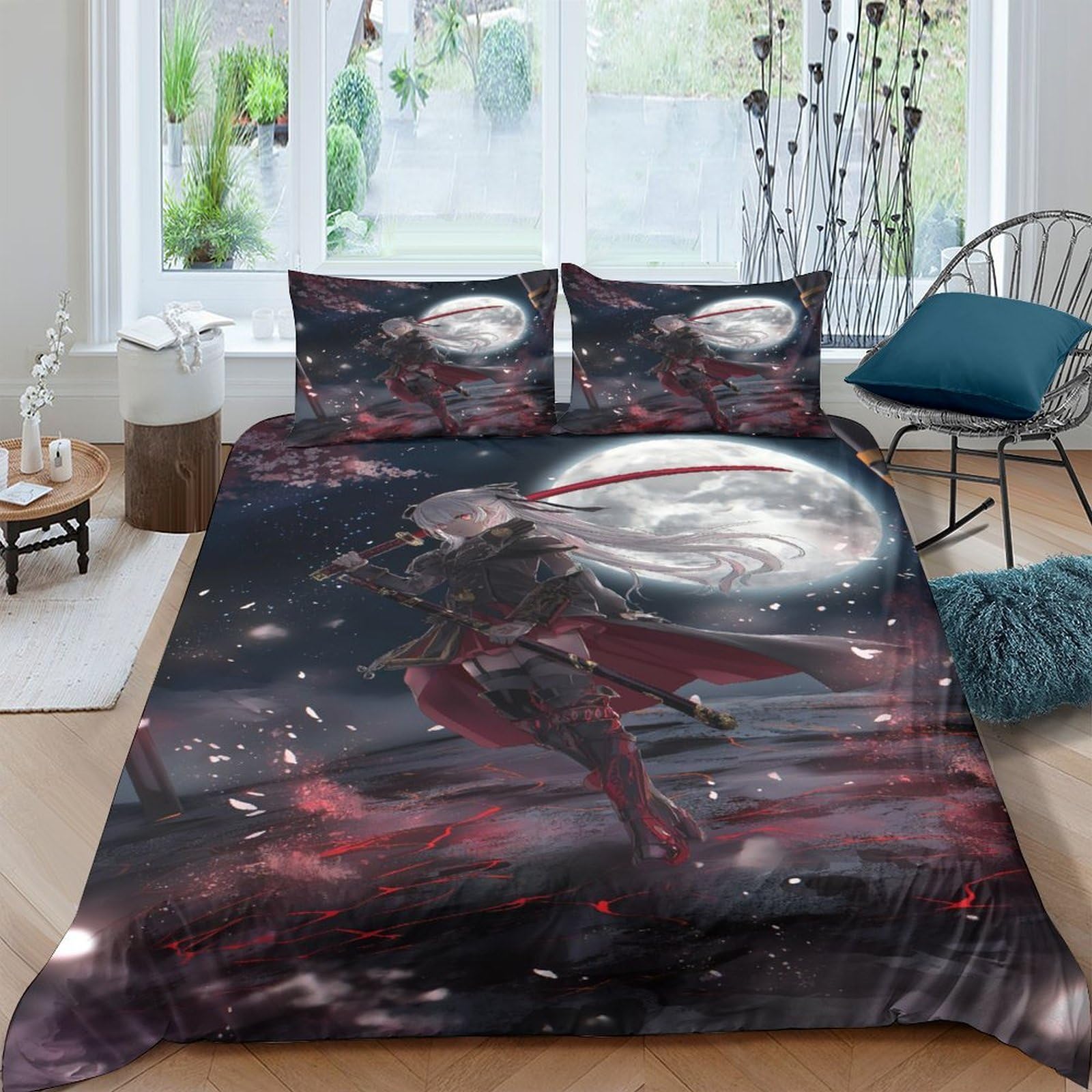 Housse de couette animation japonaise pour chambre d'ado et adulte passionné de manga