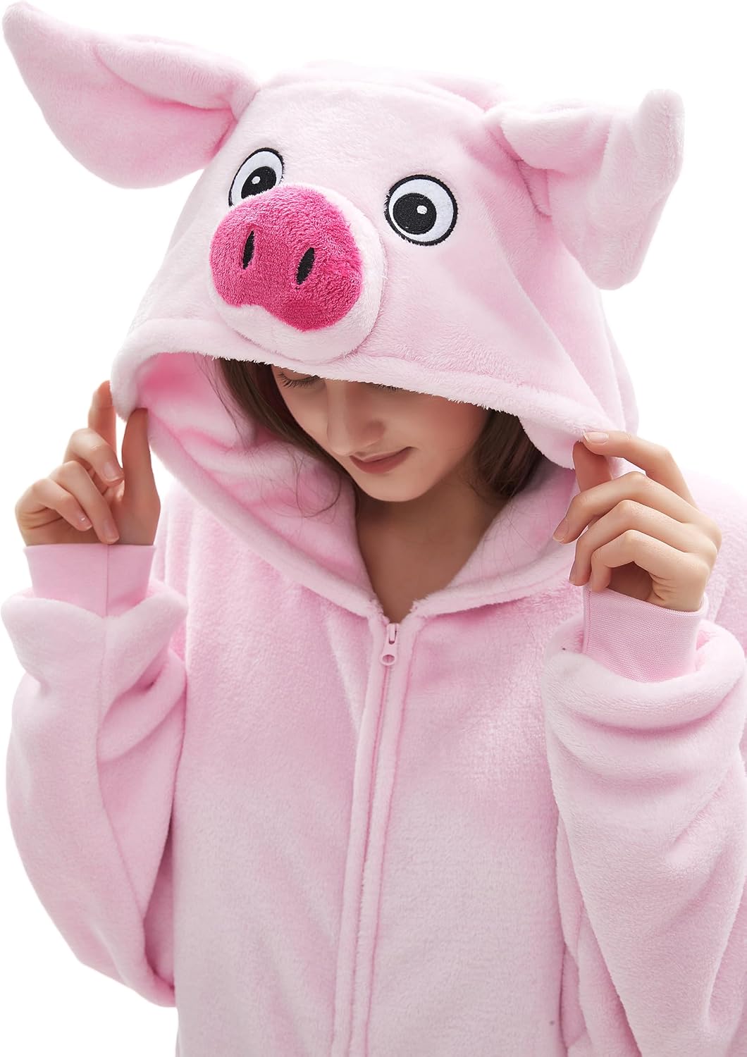 CuteOn Unisex Animal Onesie Pajamas Cosplay Halloween Costume Christmas Sleepwear Homewear for Adult Kids