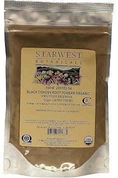Starwest Botanicals Organic Black Cohosh Root Powder 4 Ounce