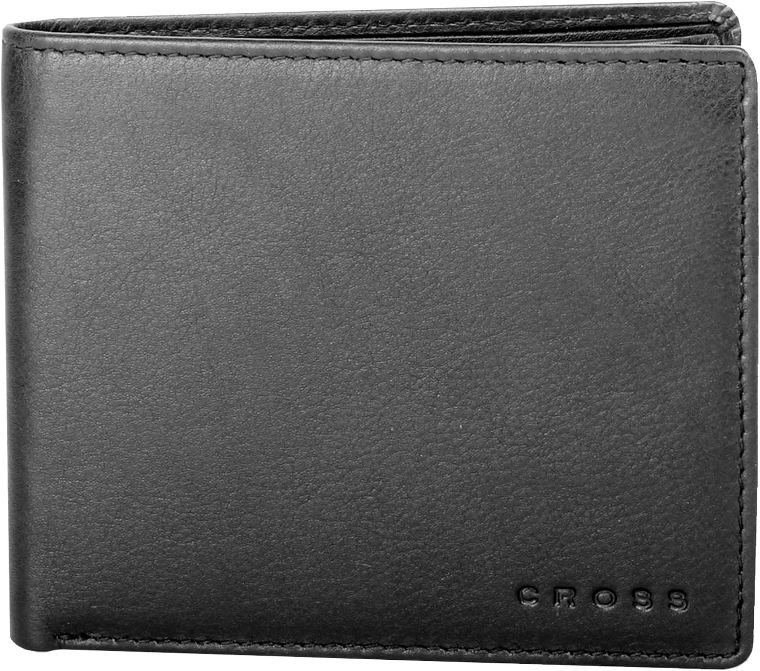 Cross Branded Wallet for Men Leather Original | Premium Slim Wallet for Men Stylish Money Bifold Genuine Leather Gents Purse with 10 Card Holder Slots - Black