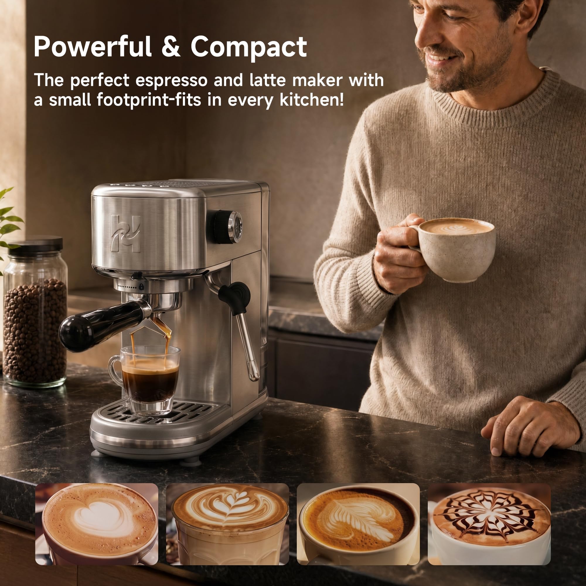 HIBREW H10B Lite - Máquina de espresso programable