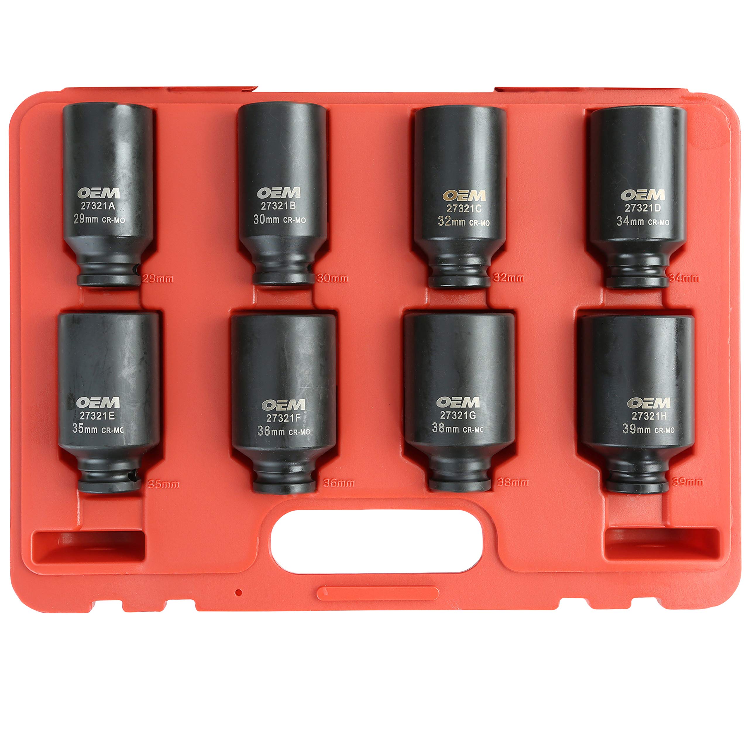 Amazon.com: OEMTOOLS 27321 8 Piece 1/2 Inch Drive Axle Nut Socket 