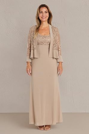 R&M Richards Women's Mother of the Bride Dress Set