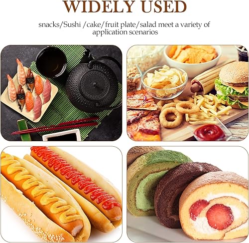 Miniatura 3 de 100 cuencos cuadrados desechables de palmera de 4.3 x 3.94 pulgadas, platos desechables de bambú, platos cuadrados de madera para fiestas de