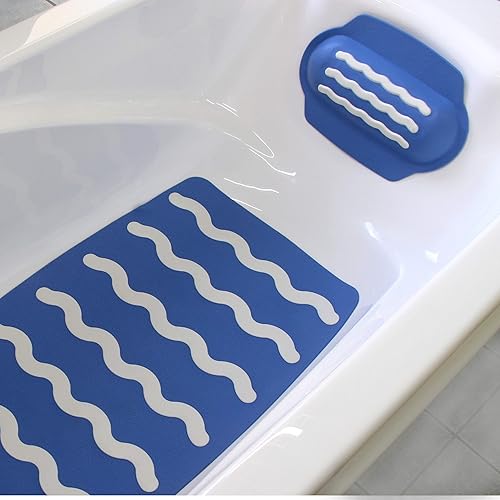 Miniatura 2 de Reposacabezas de baño antideslizante patentado, almohada, ecológico, sin PVC, combinación de colores, lavable a máquina, cómodo, suave, con potentes