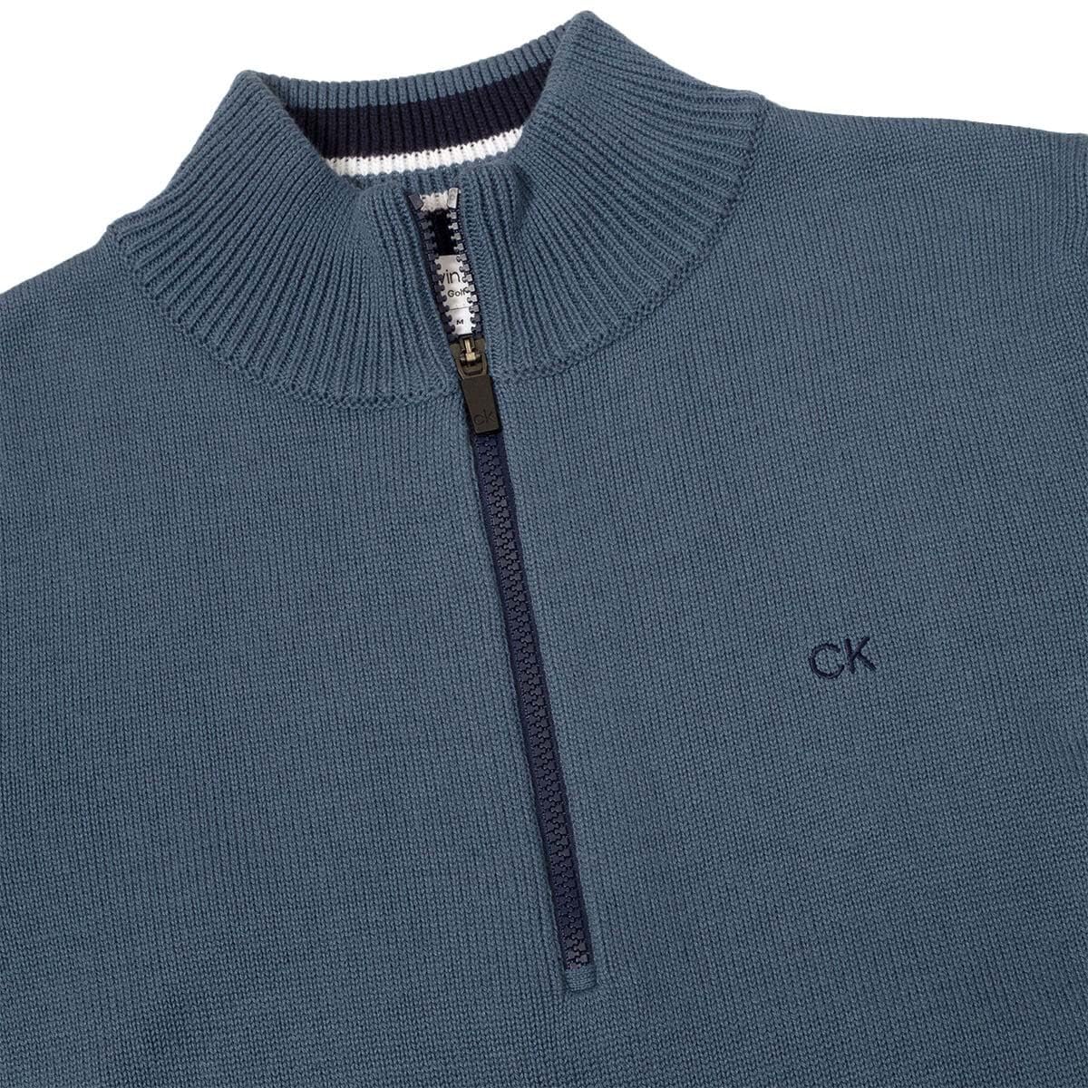 Calvin Klein Uomo 2026 Knit Cotton 1/2 Zip Golf CK Top Maglione