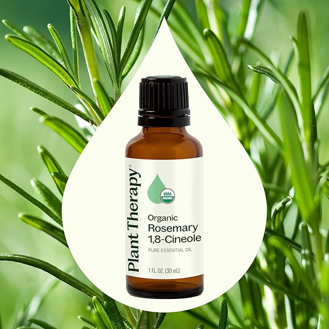 Aceite Esencial Orgánico de Romero, 30 ml, Puro y sin Diluir miniatura 3